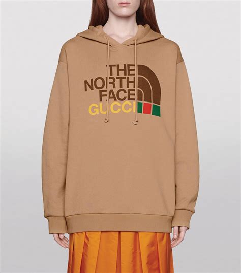 the north face collaboration with gucci|gucci north face hoodie brown.